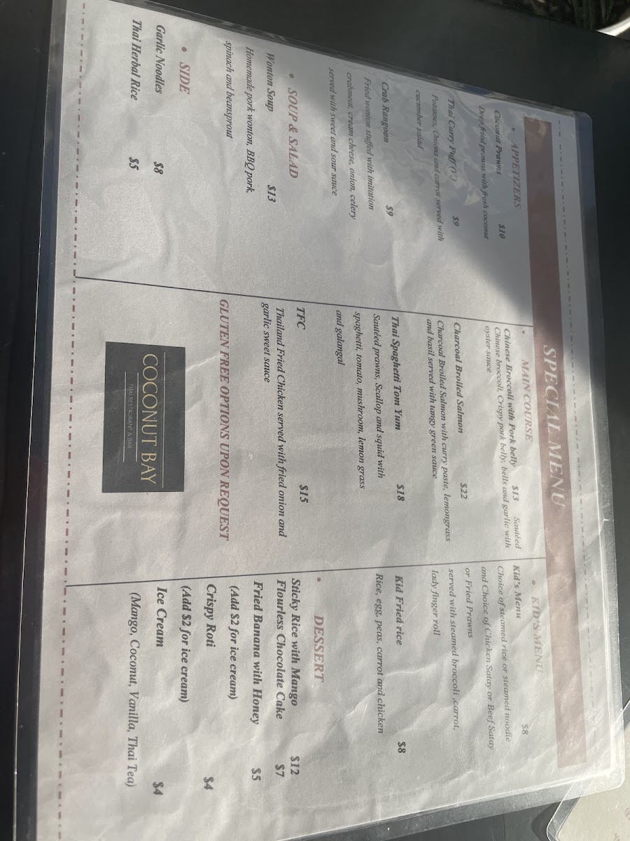 Menu Coconut Bay Thai Restaurant-6